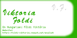 viktoria foldi business card